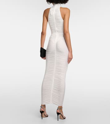 Crystal-embellished ruched maxi dress | Alex Perry