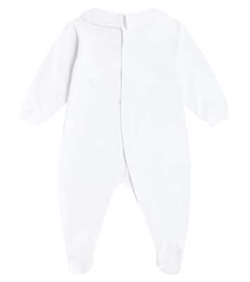 Baby - Tutina in jersey di cotone con stampa | Moschino Kids