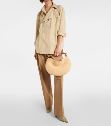 Sardine Chain raffia-effect tote bag | Bottega Veneta