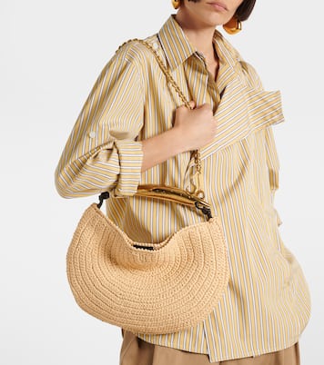 Sardine Chain raffia-effect tote bag | Bottega Veneta