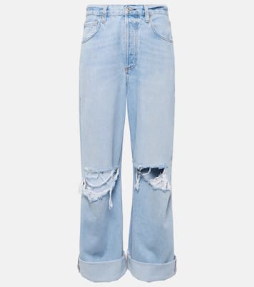 Jeans distressed a gamba larga Ayla a vita media | Citizens of Humanity