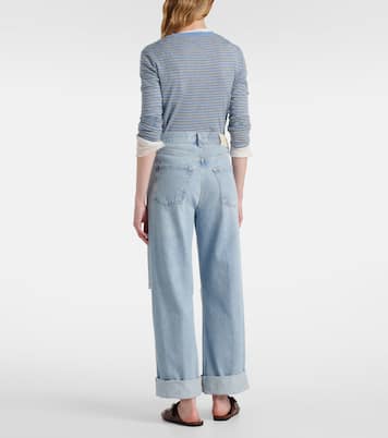 Jeans distressed a gamba larga Ayla a vita media | Citizens of Humanity