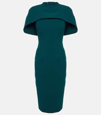 Kalika caped midi dress | Safiyaa