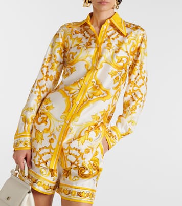 Majolica silk twill shirt | Dolce&Gabbana
