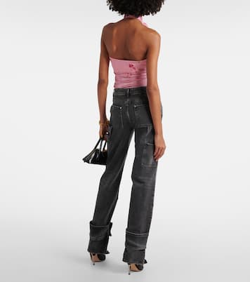 جينز بقصة مستقيمة وخصر منخفض | Blumarine