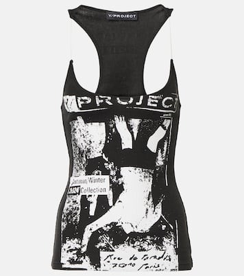 Printed cotton jersey tank top | Y/Project