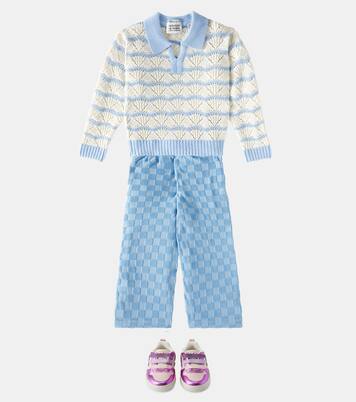 Pantalones deportivos de terciopelo a cuadros | Scotch & Soda Kids