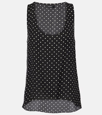Tank top in seta a pois | Wardrobe.NYC