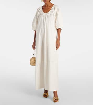 Maxikleid Solid aus Baumwolle | Adriana Degreas