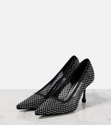 Pumps in mesh con cristalli | Jimmy Choo