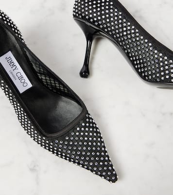 Pumps in mesh con cristalli | Jimmy Choo