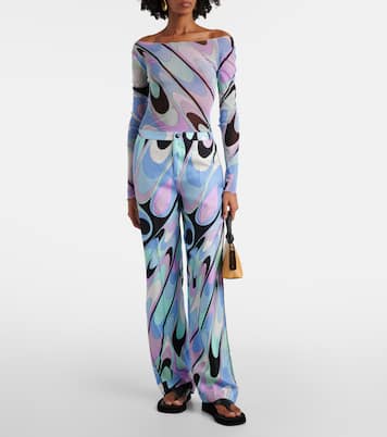 Top in tulle con stampa | Pucci