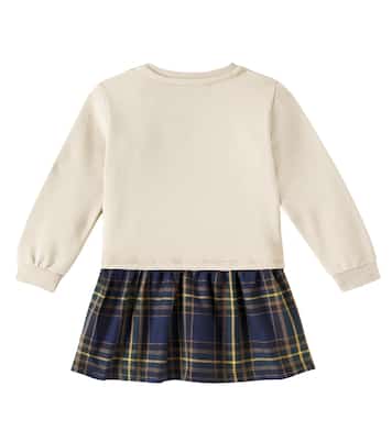Baby - Abito in cotone con stampa | Versace Kids