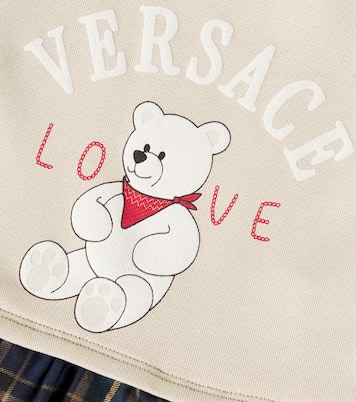Baby - Abito in cotone con stampa | Versace Kids