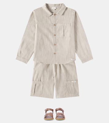 Shorts Aleid in cotone a righe | Donsje