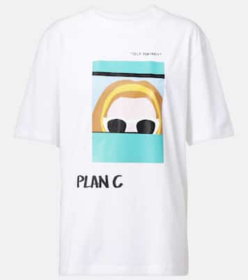 Camiseta de jersey de algodón estampada | Plan C