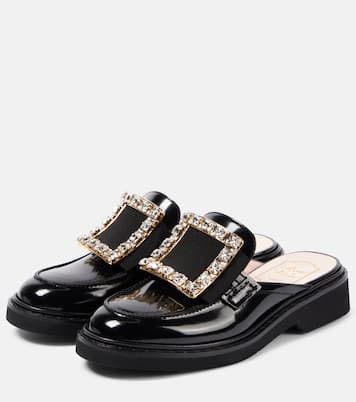 Viv' Rangers embellished leather mules | Roger Vivier
