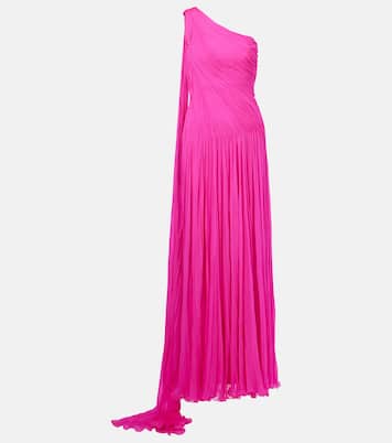 Robe longue en georgette de mousseline | Marmar Halim