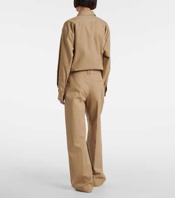 Pantalon Alfidis en coton et cachemire | The Row