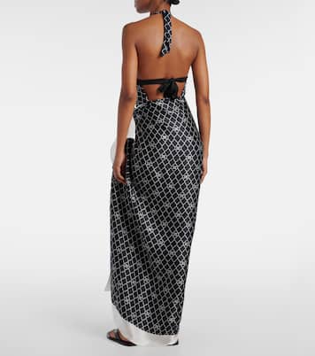 Paréo Ottico imprimé en soie | Max Mara