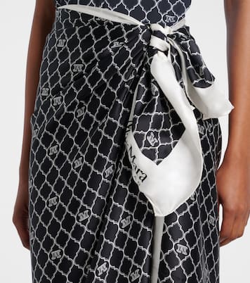 Paréo Ottico imprimé en soie | Max Mara