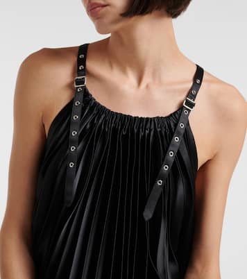 Abito corto in similpelle | Noir Kei Ninomiya