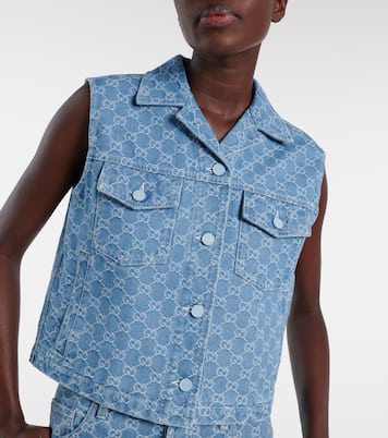Weste GG aus Denim | Gucci