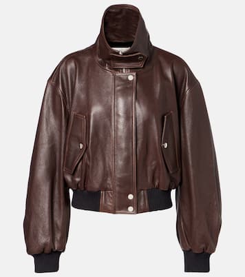 Briar leather bomber jacket | Nour Hammour