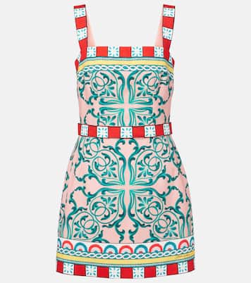 Printed cotton-blend minidress | Dolce&Gabbana