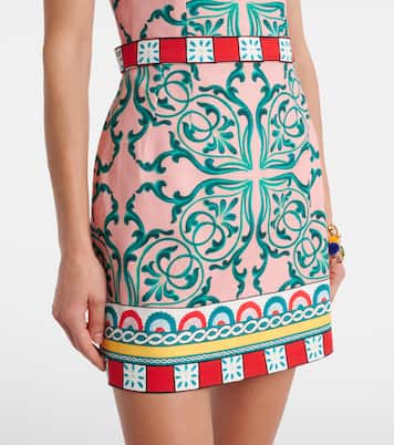 Printed cotton-blend minidress | Dolce&Gabbana