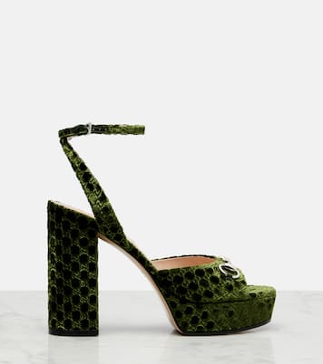 Sandalias con plataforma Lady  GG con Horsebit | Gucci
