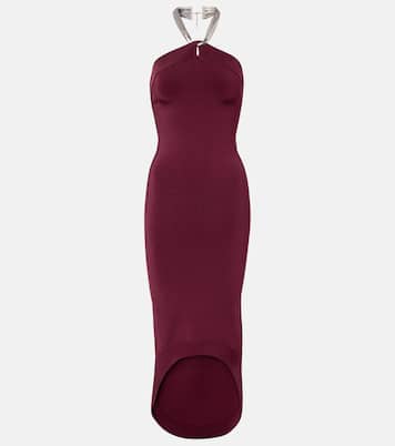 Halterneck midi dress | Galvan