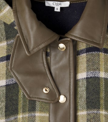 Plaid coat | Chloé Kids