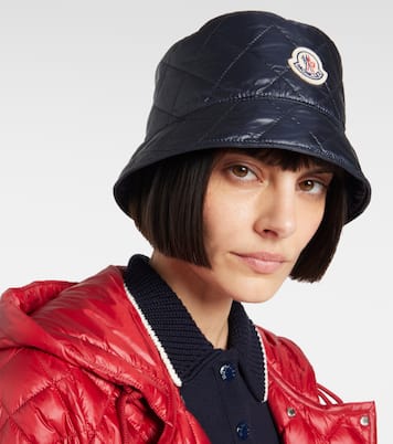 Sombrero de pescador acolchado con logo | Moncler