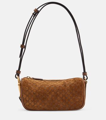 Schultertasche GG aus Veloursleder | Gucci