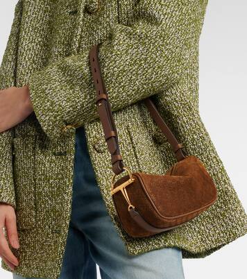 Schultertasche GG aus Veloursleder | Gucci