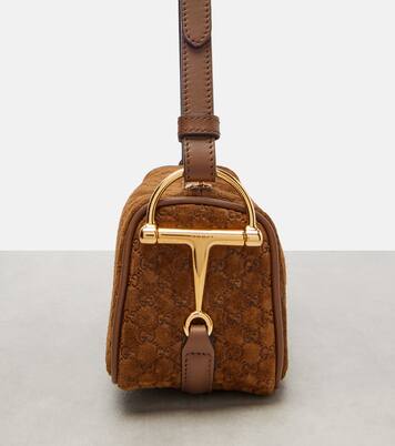 Schultertasche GG aus Veloursleder | Gucci