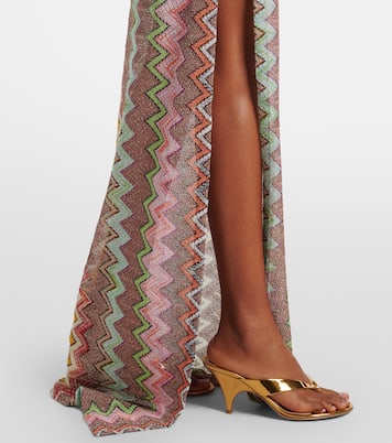 Zigzag lamé wrap skirt | Missoni