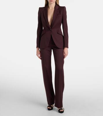 Grain de poudre羊毛直筒裤 | McQueen