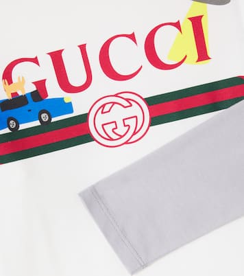 X Euan Roberts Longsleeve aus Baumwoll-Jersey | Gucci Kids