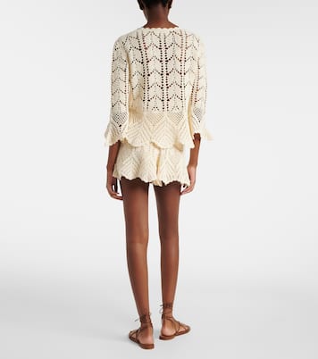 Awaken lace crochet shorts | Zimmermann