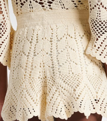 Awaken lace crochet shorts | Zimmermann