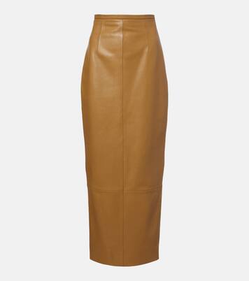 Winton leather maxi skirt | Khaite