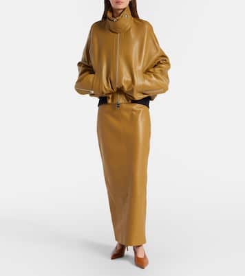 Winton leather maxi skirt | Khaite