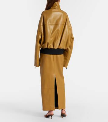 Winton leather maxi skirt | Khaite