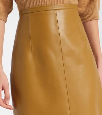 Winton leather maxi skirt | Khaite
