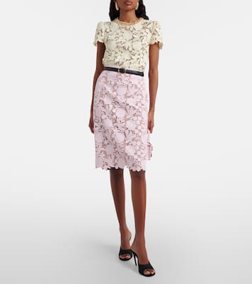 Lace pencil skirt | Self-Portrait