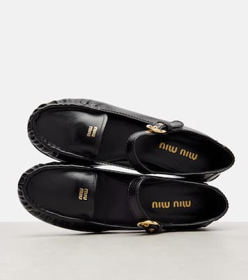 Leather loafers | Miu Miu
