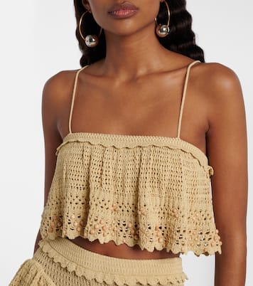 Oraviel beaded crochet crop top | Isabel Marant