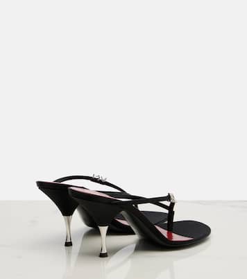 Jerry crêpe satin thong sandals | Saint Laurent